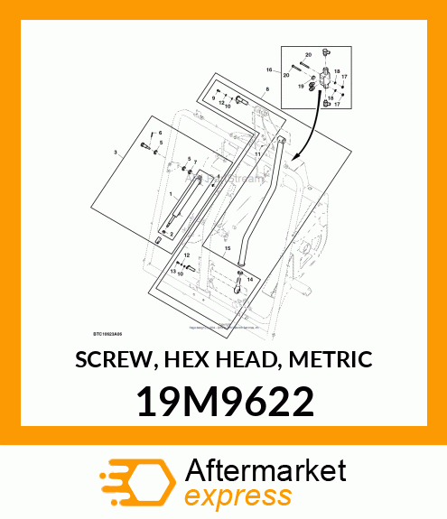 SCREW, HEX HEAD, METRIC 19M9622