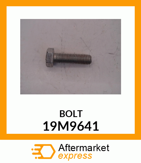 SCREW, HEX HEAD, METRIC 19M9641