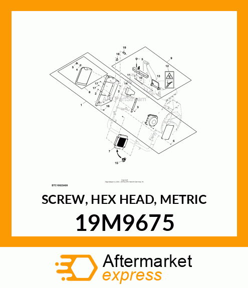 SCREW, HEX HEAD, METRIC 19M9675