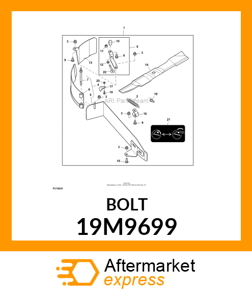 SCREW, FLANGED, METRIC 19M9699