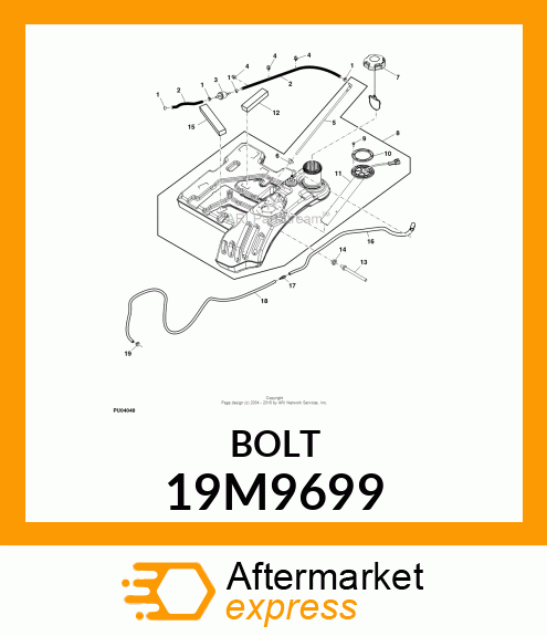 SCREW, FLANGED, METRIC 19M9699