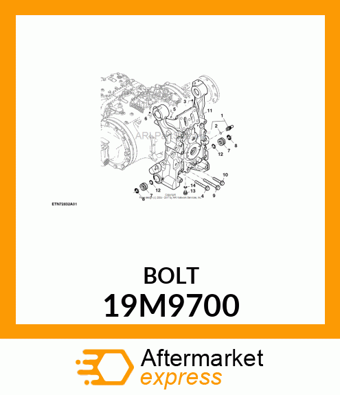 SCREW, FLANGED, METRIC 19M9700