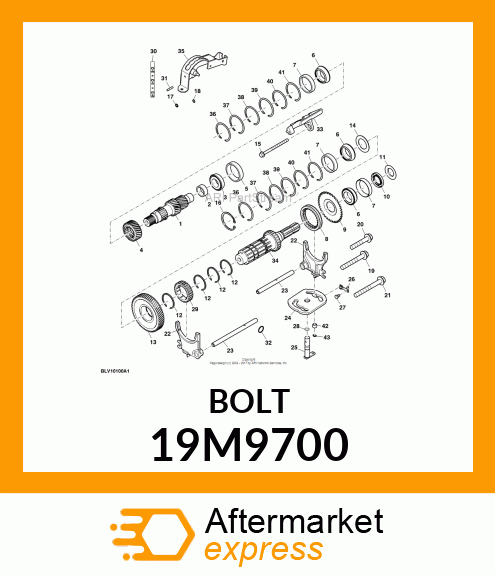 SCREW, FLANGED, METRIC 19M9700