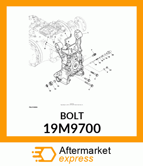 SCREW, FLANGED, METRIC 19M9700