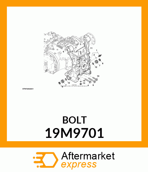 SCREW, FLANGED, METRIC 19M9701