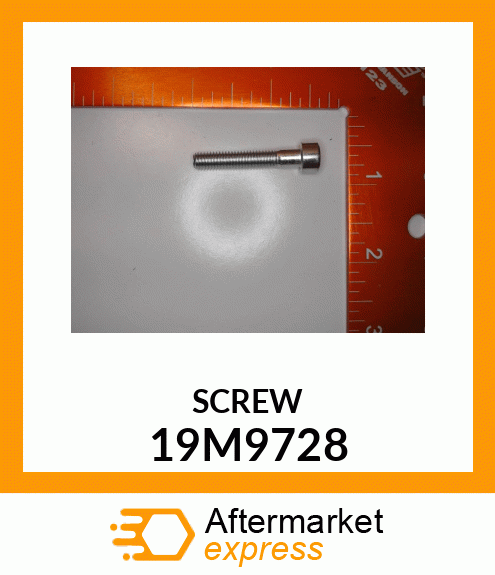 SCREW, HEX SOCKET HEAD, METRIC 19M9728