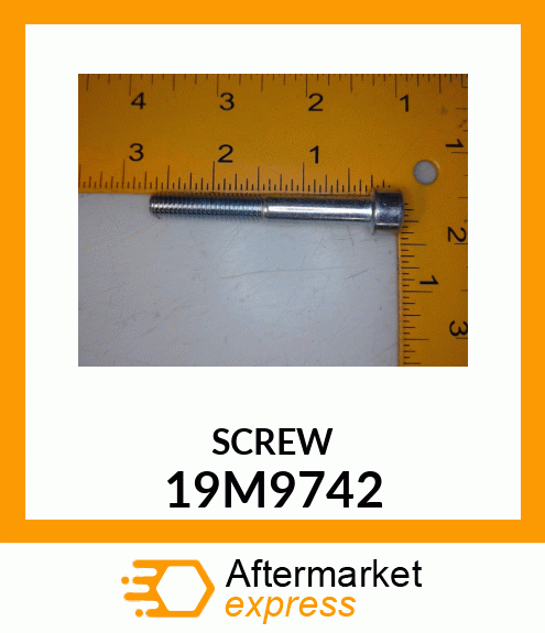 SCREW, HEX SOCKET HEAD, METRIC 19M9742