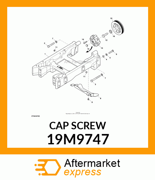 SCREW, HEX HEAD, METRIC 19M9747