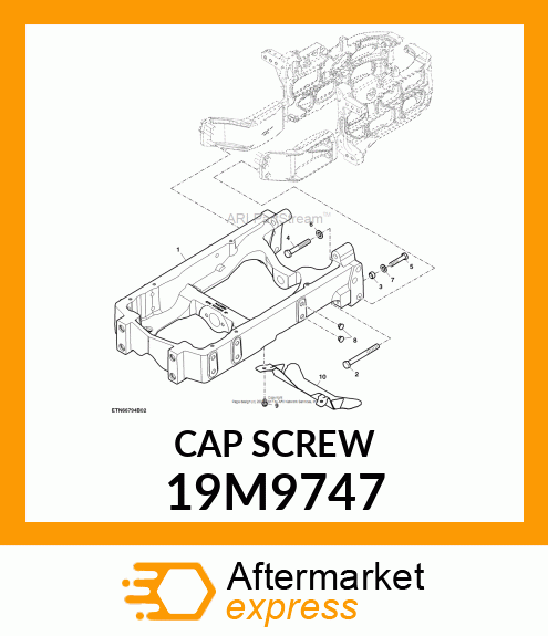 SCREW, HEX HEAD, METRIC 19M9747