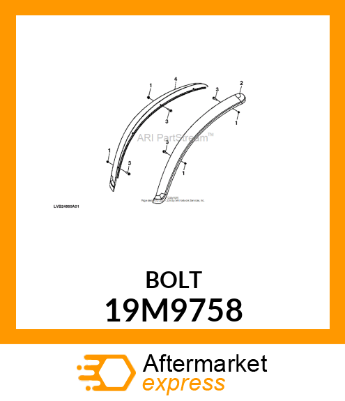 SCREW, FLANGED, METRIC 19M9758