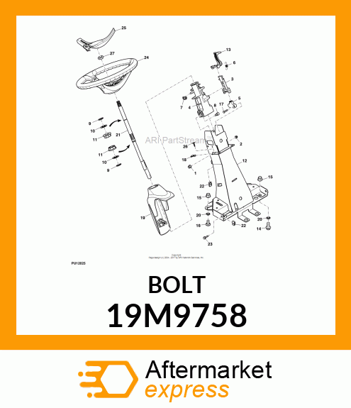 SCREW, FLANGED, METRIC 19M9758