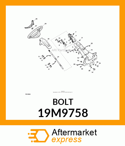 SCREW, FLANGED, METRIC 19M9758