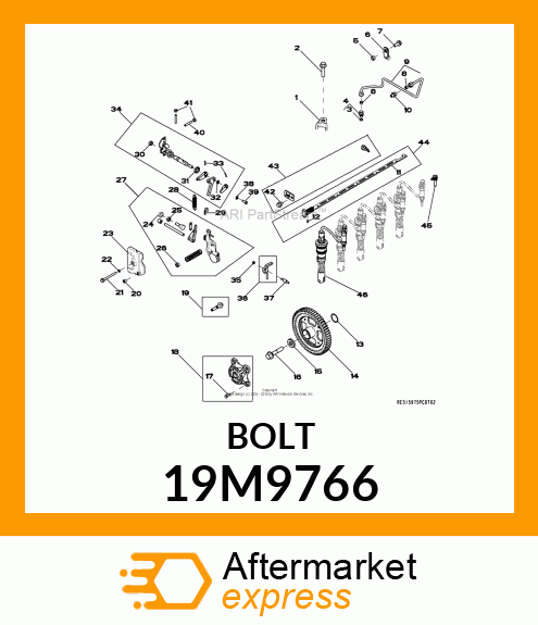 SCREW, FLANGED, METRIC 19M9766