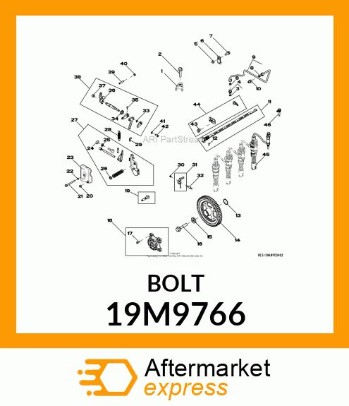 SCREW, FLANGED, METRIC 19M9766