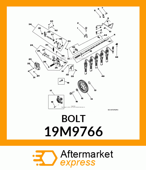 SCREW, FLANGED, METRIC 19M9766