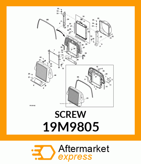 SCREW, HEX SOCKET HEAD, METRIC 19M9805