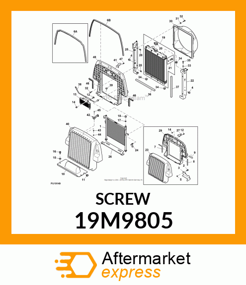 SCREW, HEX SOCKET HEAD, METRIC 19M9805