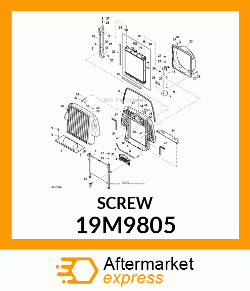 SCREW, HEX SOCKET HEAD, METRIC 19M9805