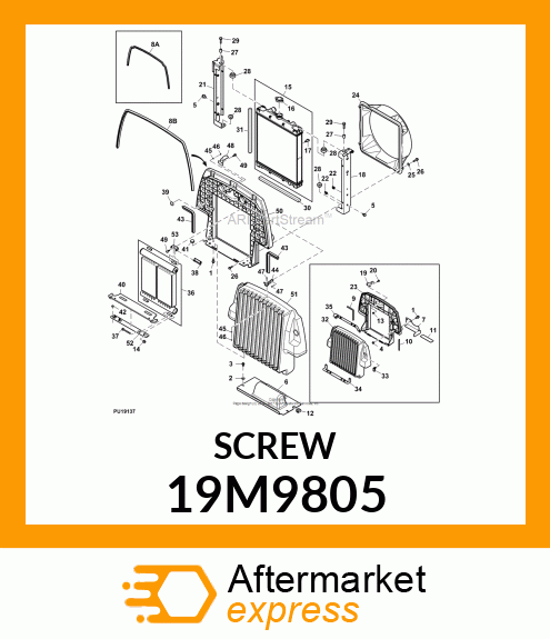 SCREW, HEX SOCKET HEAD, METRIC 19M9805