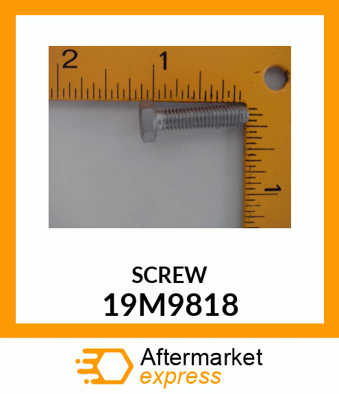 SCREW, HEX HEAD, METRIC 19M9818