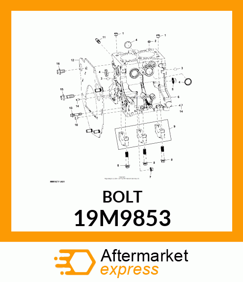 SCREW, FLANGED, METRIC 19M9853