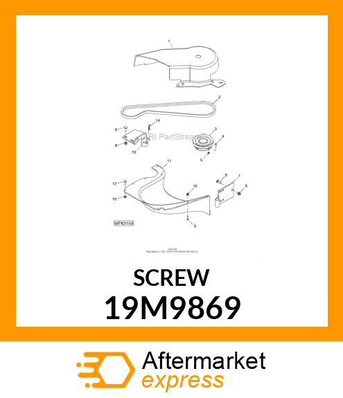 SCREW, HEX SOCKET HEAD, METRIC 19M9869