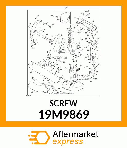 SCREW, HEX SOCKET HEAD, METRIC 19M9869