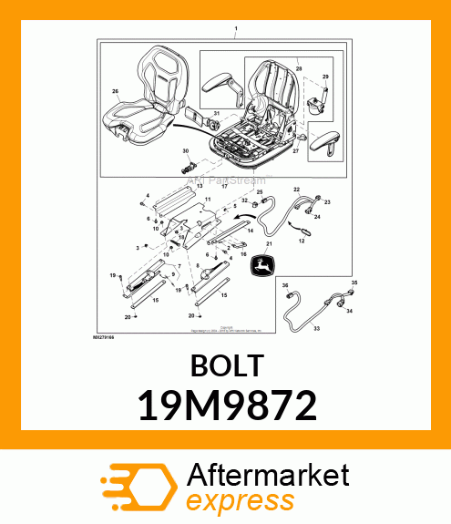 SCREW, HEX SOCKET HEAD, METRIC 19M9872