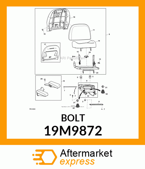 SCREW, HEX SOCKET HEAD, METRIC 19M9872