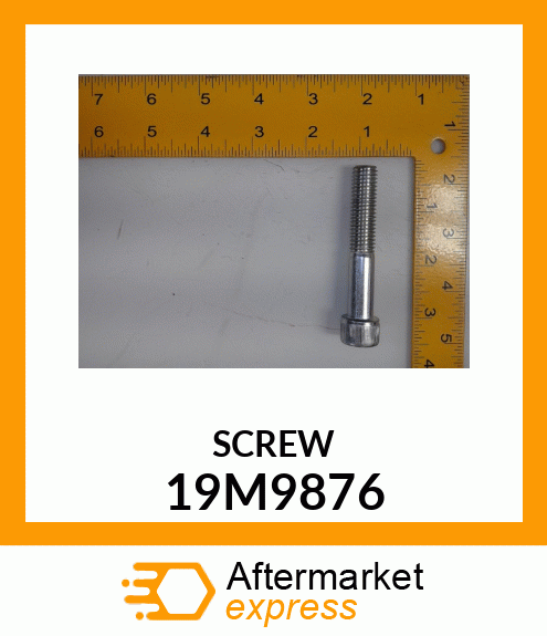 SCREW, HEX SOCKET HEAD, METRIC 19M9876