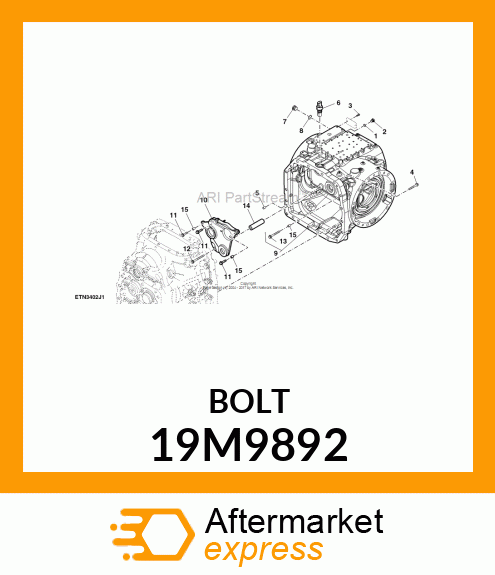 SCREW, FLANGED, METRIC 19M9892