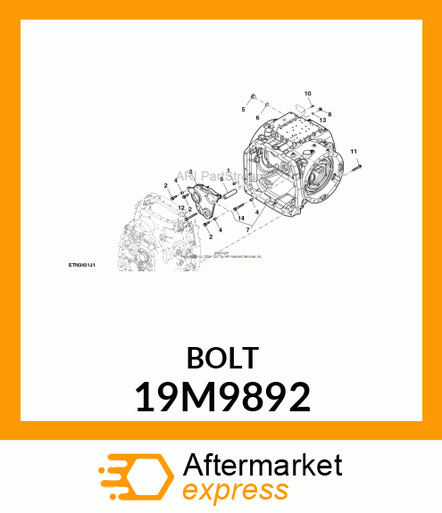 SCREW, FLANGED, METRIC 19M9892