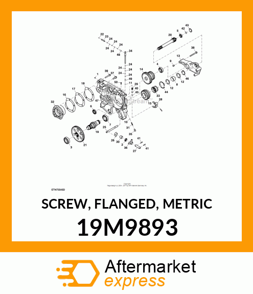 SCREW, FLANGED, METRIC 19M9893