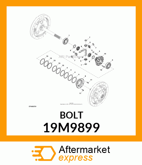 SCREW, HEX HEAD, METRIC 19M9899