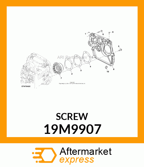 SCREW, FLANGED, METRIC 19M9907