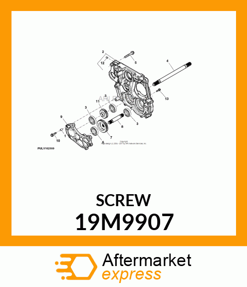 SCREW, FLANGED, METRIC 19M9907