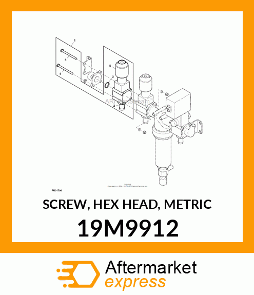 SCREW, HEX HEAD, METRIC 19M9912