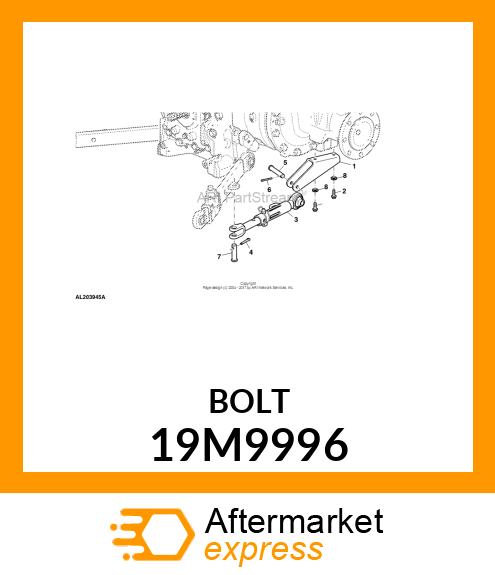 SCREW, HEX HEAD, METRIC 19M9996