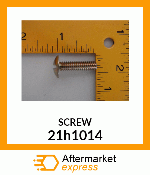 SCREW, MACH, SLOTTED TRUSS HEAD 21h1014