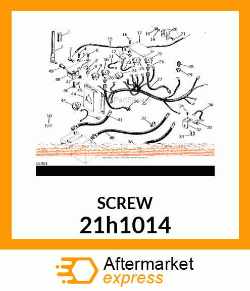 SCREW, MACH, SLOTTED TRUSS HEAD 21h1014