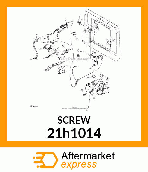 SCREW, MACH, SLOTTED TRUSS HEAD 21h1014