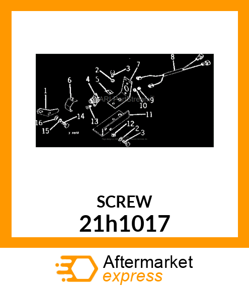 SCREW, MACHINE, SLOTTED PAN HEAD 21h1017