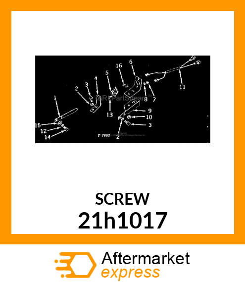 SCREW, MACHINE, SLOTTED PAN HEAD 21h1017