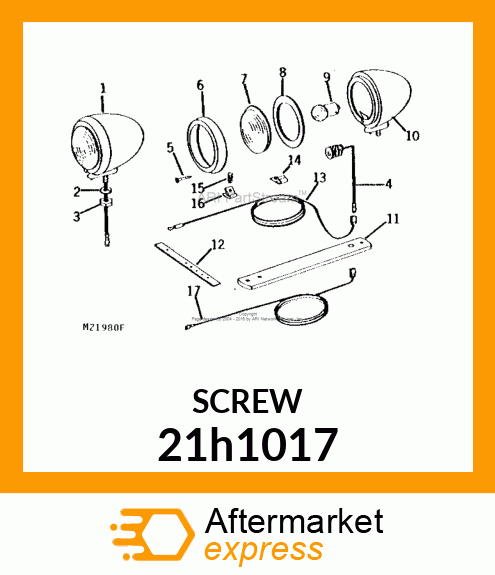 SCREW, MACHINE, SLOTTED PAN HEAD 21h1017