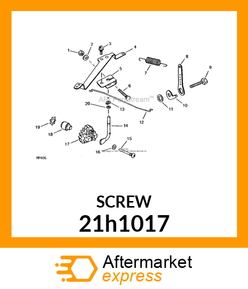 SCREW, MACHINE, SLOTTED PAN HEAD 21h1017