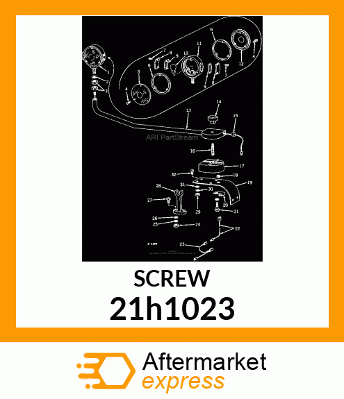 SCREW, MACHINE, SLOTTED PAN HEAD 21h1023