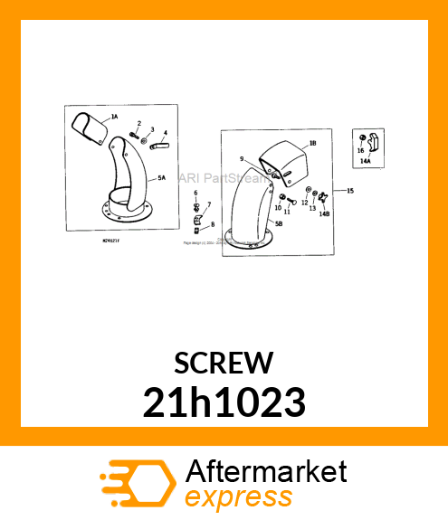 SCREW, MACHINE, SLOTTED PAN HEAD 21h1023