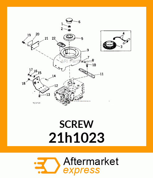 SCREW, MACHINE, SLOTTED PAN HEAD 21h1023