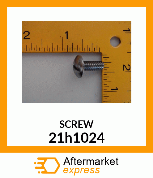 SCREW, MACHINE, SLOTTED PAN HEAD 21h1024