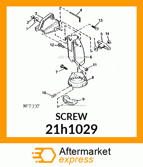 SCREW, MACHINE, SLOTTED PAN HEAD 21h1029